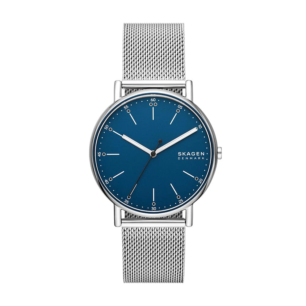 SKAGEN Signatur Watch for Men, Quartz Three Hand Movement with Stainless Steel Strap