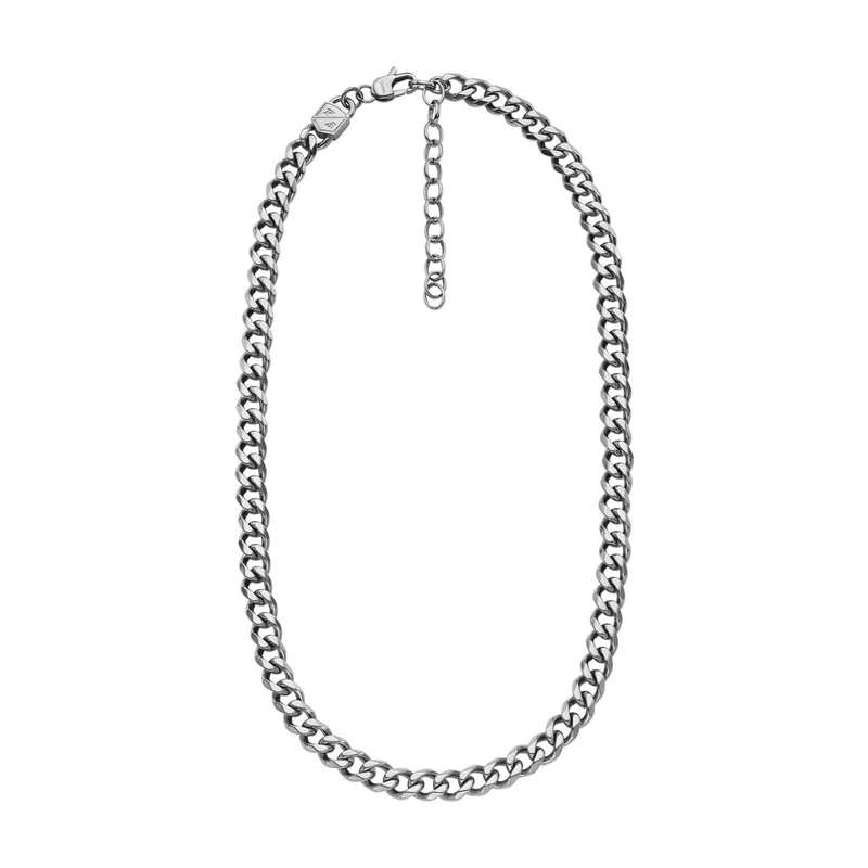 Fossil Men's Bold Chains Stainless Steel Chain Necklace, JF04614040