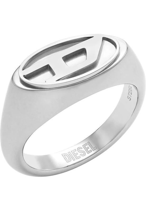 Diesel Men's Stainless Steel Signet Rings
