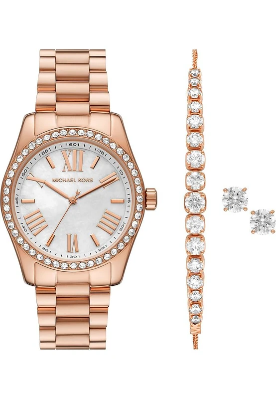 Michael Kors LEXINGTON MK1088SET Rose Gold Stainless Steel Watch