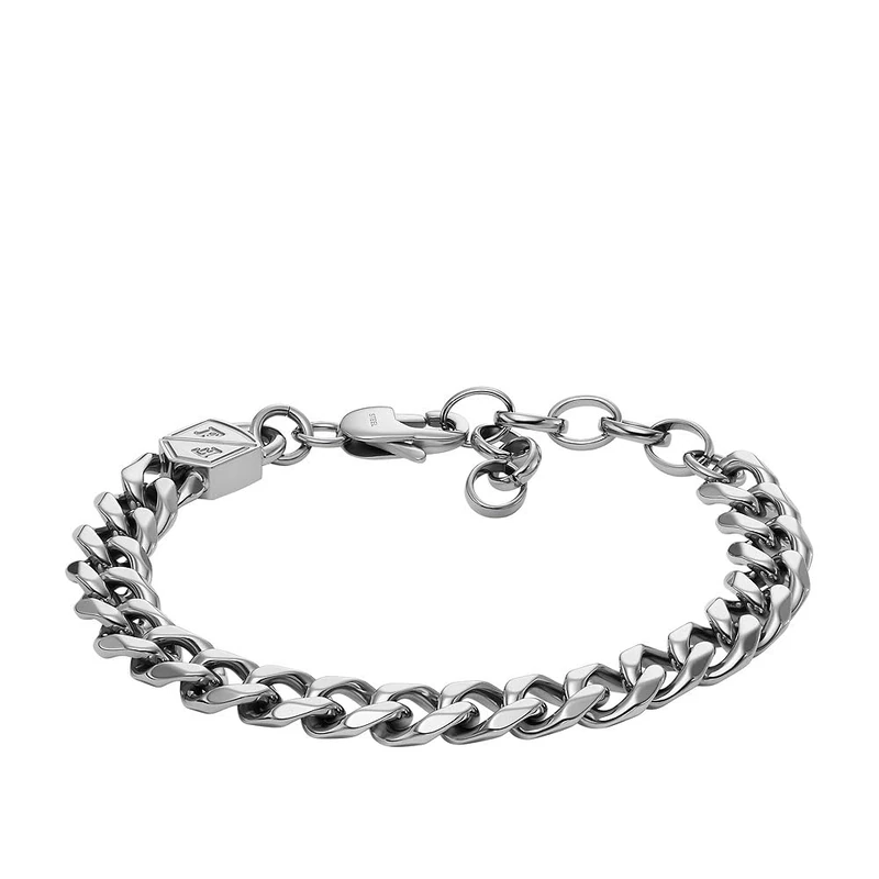 Fossil Men's Bold Chains Stainless Steel Chain Bracelet, JF04615040