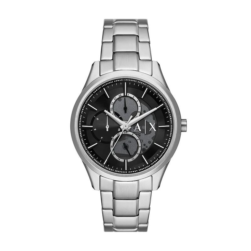 Armani Exchange Watch for Men, Chronograph Movement and 42mm Case Size with Stainless Steel, Leather or Silicone Strap