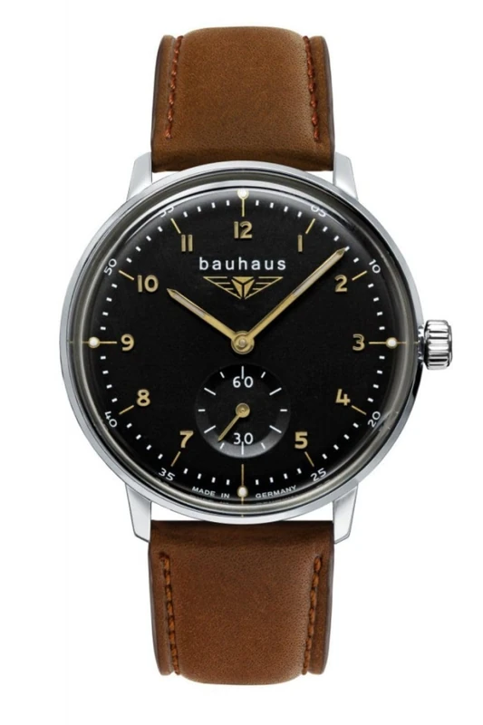 Bauhaus Women's Quartz Analog Watch - Brown Leather Strap 2037-2