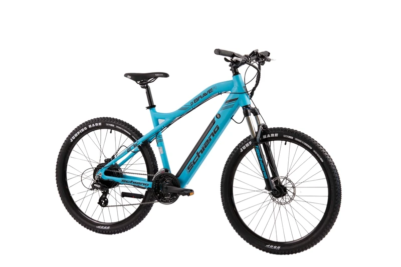 F.lli Schiano Braver, Electric Bike for Adults, 27.5" Mountain Bike, 36V 11.6Ah Removable Battery, 250W Motor, 50Nm, Blue
