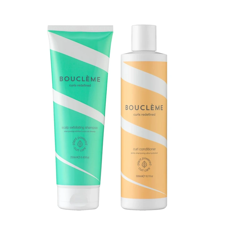 Bouclème - Scalp Exfoliating Shampoo - Hair Shampoo with Soothing Formula - Itching & Scalp Irritation Relief & Bouclème - Curl Conditioner - Hydrating and Strengthening Hair Conditioner