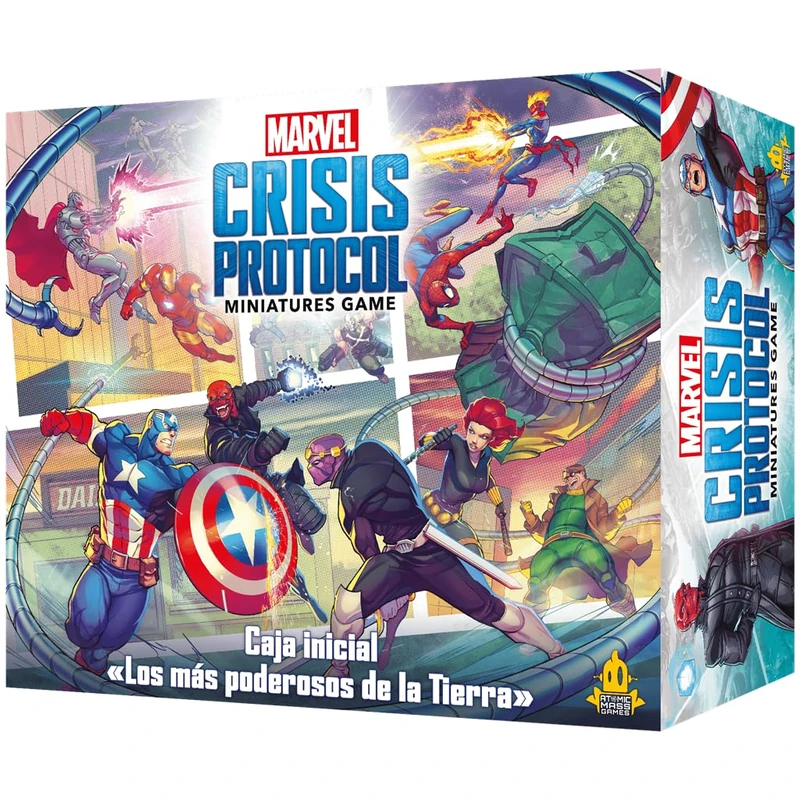 Atomic Mass Games Marvel Crisis Protocol Starter Box | Miniature Game for Epic Battles Between Heroes and Villains | Ages 14+ | for 2 Players, 45 Minutes Per Game | Spanish