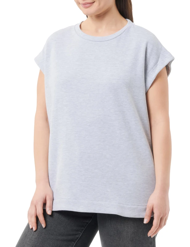 DreiMaster Maritim Women's Sleeveless Sweatshirt, Light Grey (Light Grey Blend), XL