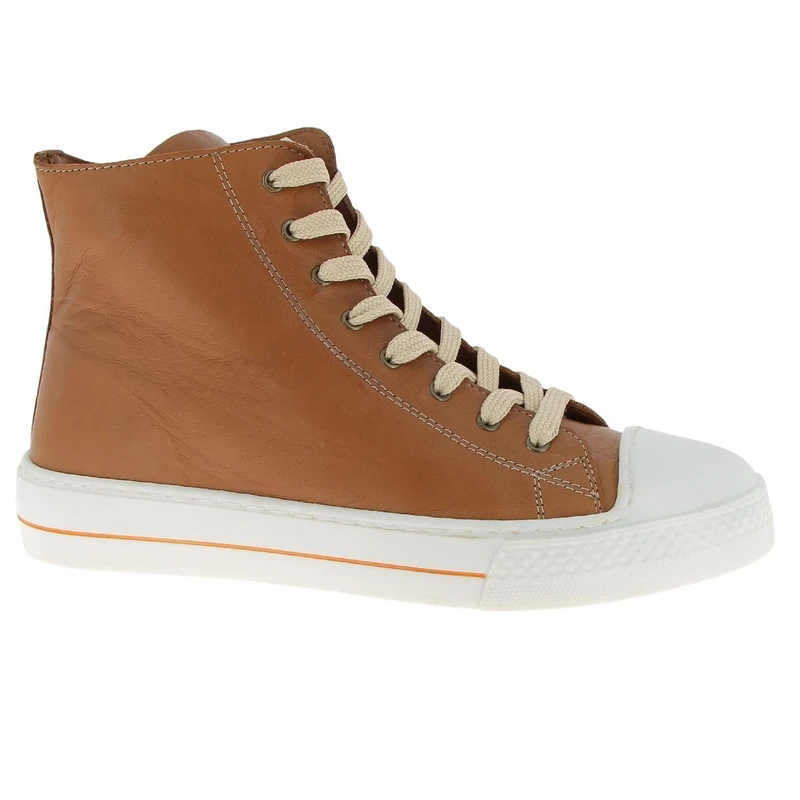 Andrea Conti Women's High Top Trainers, Brown, 8 UK