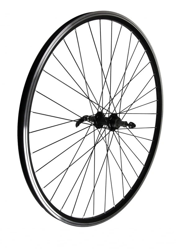 BERETTA CERCHI WHEEL 28 CTB REAR. BLACK THREADED C/BL HUB ON CUSHIONS