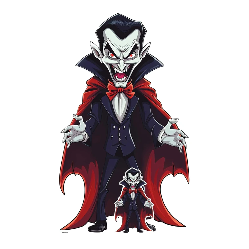 Star Cutouts SC4477 Cartoon Vampire Cardboard Cutout Halloween Theme
