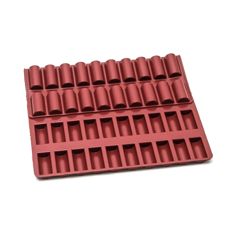 Maé Innovation Mini Log Silicone Mould 40 x 30 cm - 60 Cavities 4.5 x 2 x 1.2 cm - Non-Stick - 100% Premium - Made in France