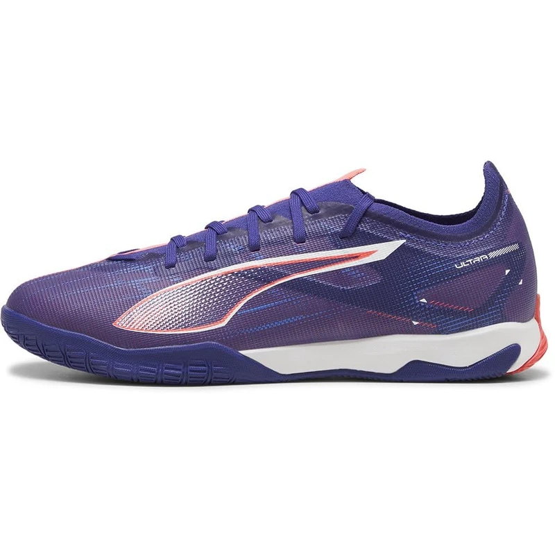 PUMA Unisex Ultra 5 Match IT Soccer Shoe, Lapis Lazuli White-Sunset Glow, 7 UK