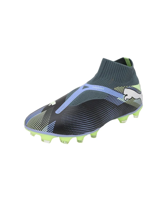 PUMA Unisex Adults Future 7 Match+ LL FG/AG Soccer Shoe, Gray Skies-PUMA White-Fizzy Apple, 11 UK