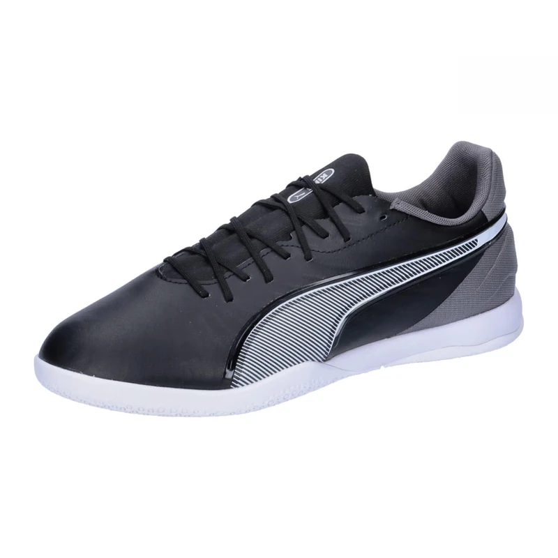 Puma Unisex King Match Indoor Training Football Boots, Puma Black-Puma White-Cool Dark Gray, 8.5 UK