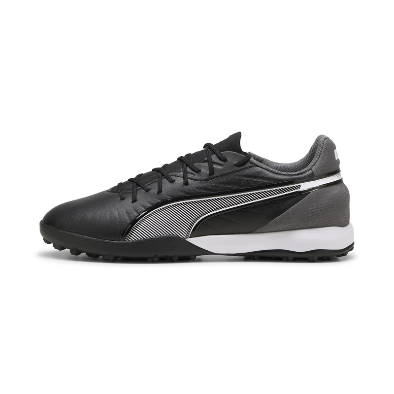 PUMA Unisex Adults King Match TT Soccer Shoe, PUMA Black-PUMA White-Cool Dark Gray, 6 UK