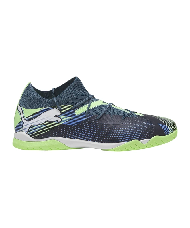 PUMA Unisex Adults Future 7 Match IT Soccer Shoe, Gray Skies-PUMA White-Fizzy Apple, 9.5 UK