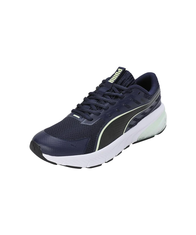 PUMA Unisex Adults Cell Glare Road Running Shoe, PUMA Navy-Cool Cucumber-PUMA Black, 6 UK