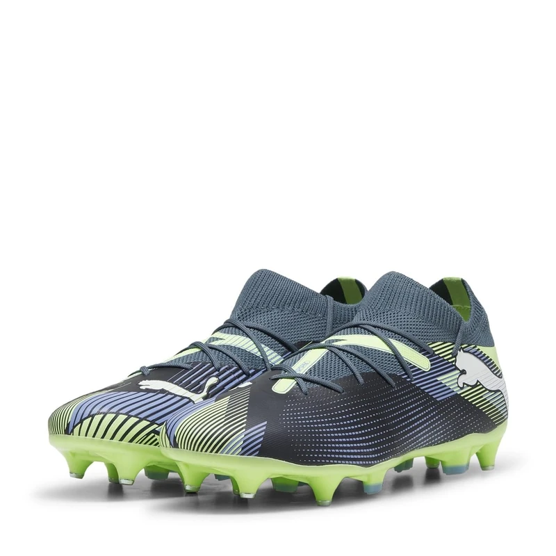 Puma Unisex Adults Future 7 Match MXSG Soccer Shoe, Gray Skies-Puma White-Fizzy Apple, 9 UK
