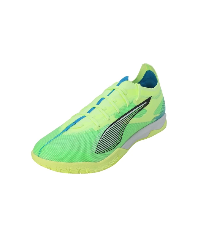 PUMA Unisex Ultra 5 Match IT Soccer Shoe, Fizzy Apple White-BLUEMAZING, 8 UK