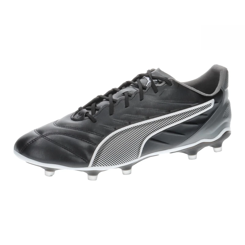 PUMA Unisex King PRO Firm Ground/Artifical Ground Football Boots, PUMA Black-PUMA White-Cool Dark Gray, 12 UK