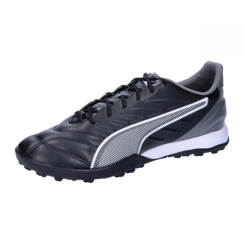 PUMA Unisex King PRO TT Soccer Shoe, Black White-Cool Dark Gray, 7 UK