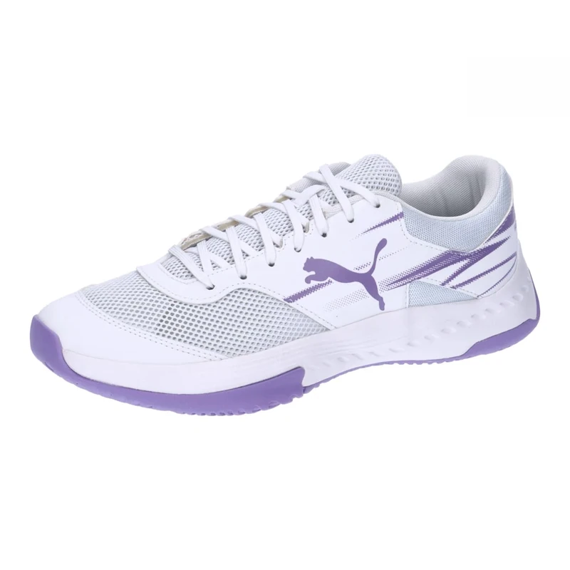 PUMA Unisex Adults VARION II Indoor Court Shoe, PUMA White-Lavender Alert, 11.5 UK