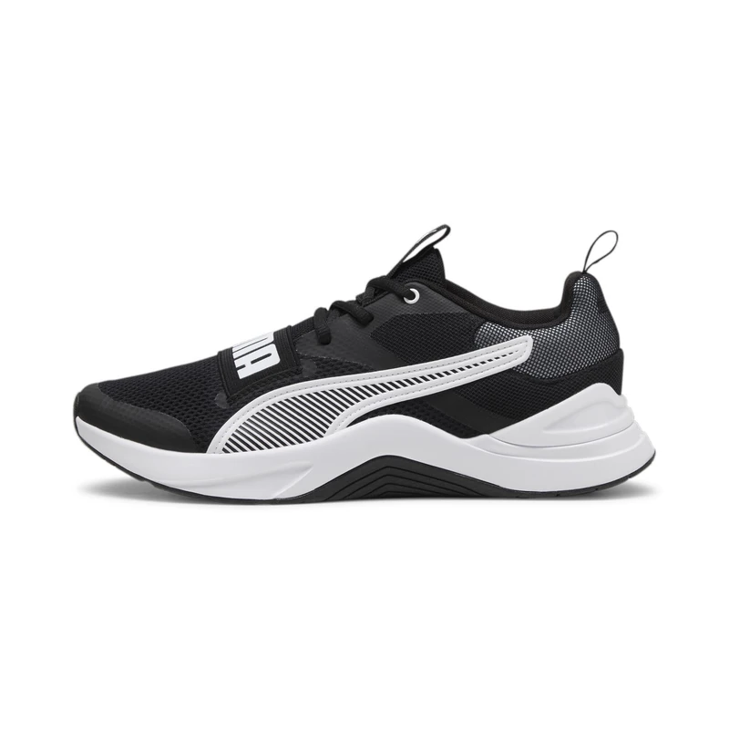 PUMA Unisex Prospect Cross Trainer, Black White, 4 UK