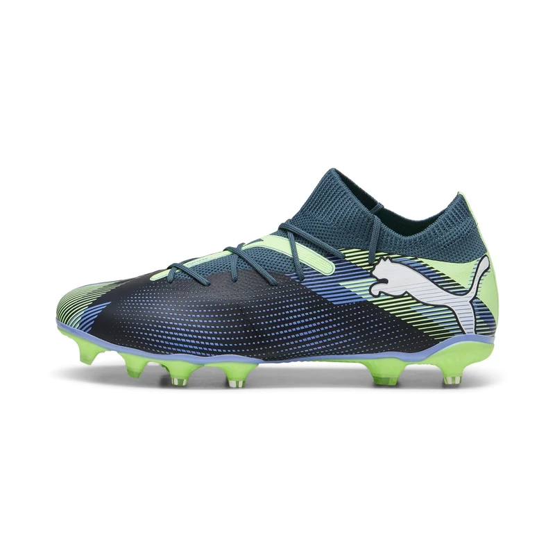 PUMA Unisex Adults Future 7 Match FG/AG Soccer Shoe, Gray Skies-PUMA White-Fizzy Apple, 9 UK