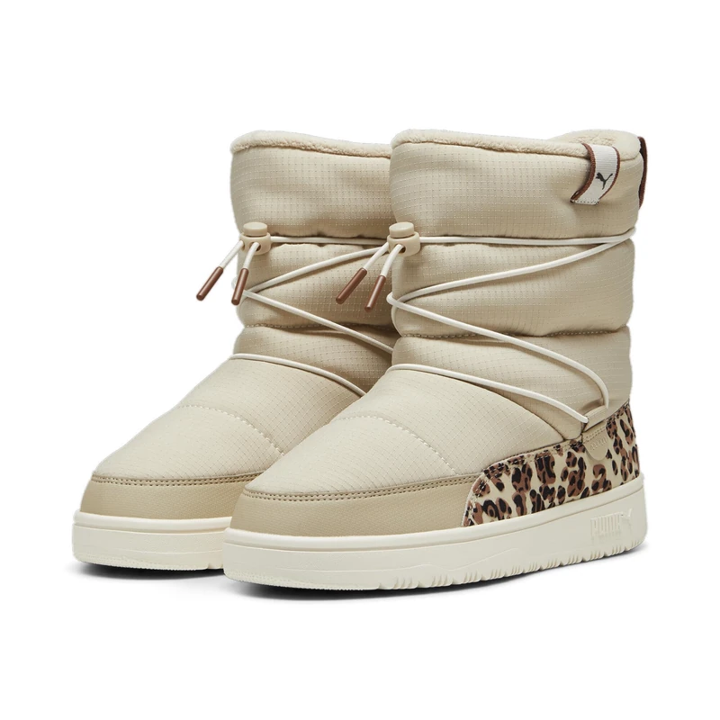 PUMA Women SNOWBAE WNS Animal Sneaker, Putty-PUMA Black-Brown Mushroom, 3.5 UK - Image 1