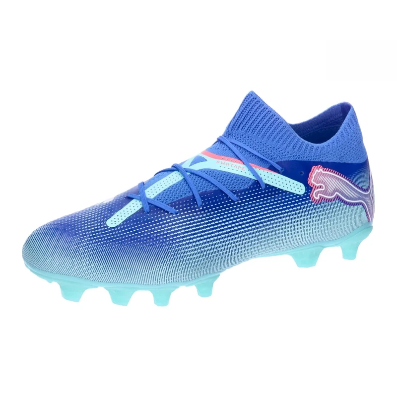 Puma Unisex Adults Future 7 PRO FG/AG Soccer Shoe, BLUEMAZING-Puma White-Electric Peppermint, 7 UK