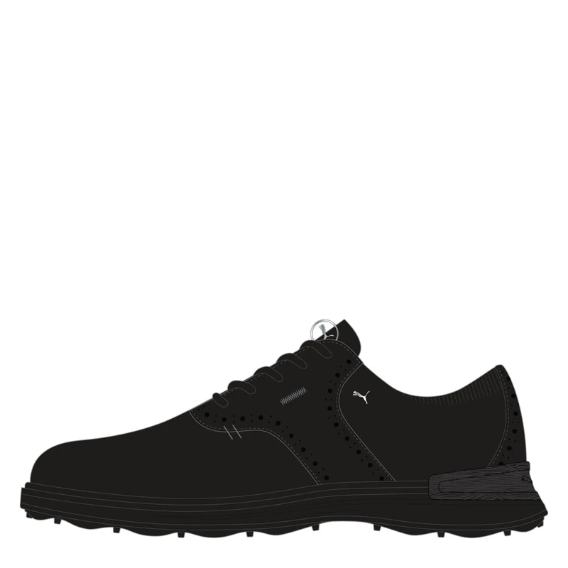 PUMA Men Avant Golf Shoe, PUMA Black-Slate Sky, 8 UK