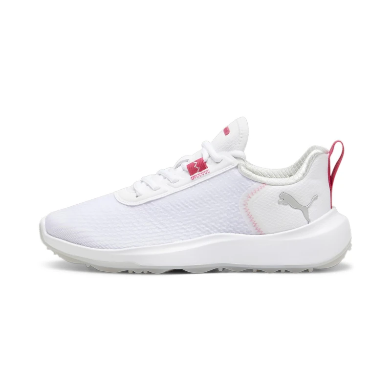 PUMA Women Fusion Crush Sport WMNS Golf Shoe, PUMA White-Garnet Rose, 7.5 UK