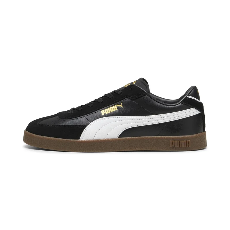 PUMA Unisex Club II ERA Sneaker, Black White Gold, 7 UK
