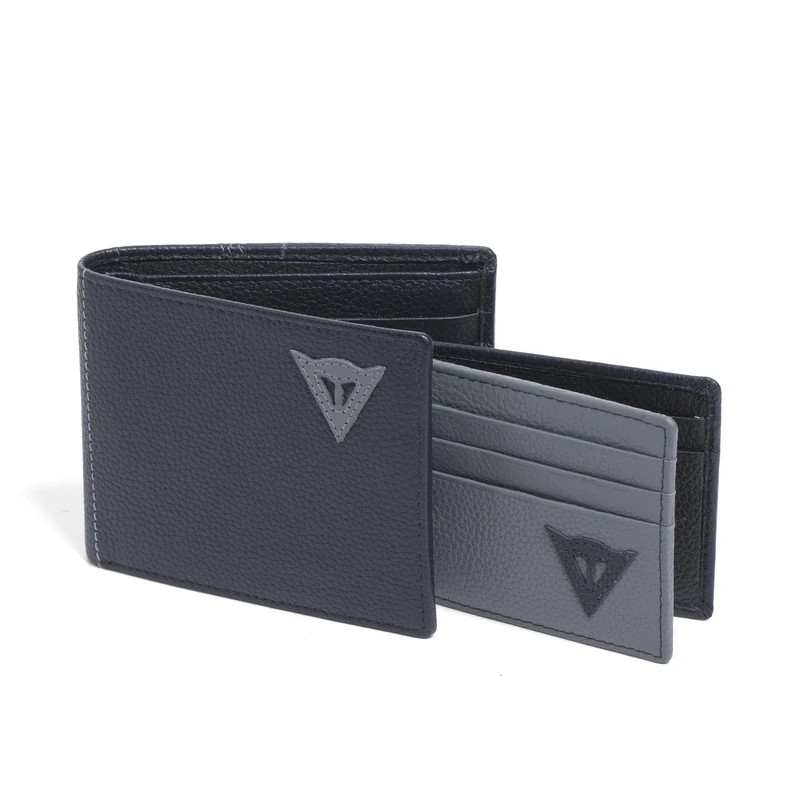 Dainese Unisex's Leather Wallet Super Slim and Minimal Design, Card, Bill and Coin Holders for Men and Women, Black, One Size - Image 1