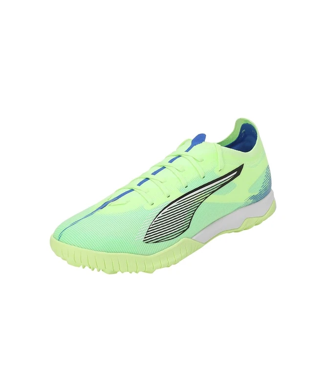 PUMA Unisex Ultra 5 Match Turf Football Boots, Fizzy Apple-PUMA White-Bluemazing, 7.5 UK