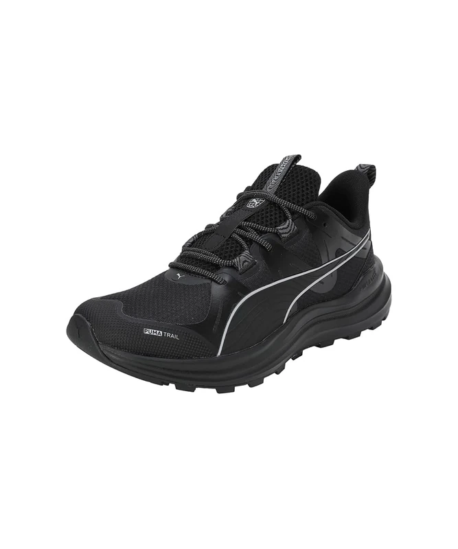 PUMA Unisex Reflect LITE Trail Road Running Shoe, Black-Cool Dark Gray Silver, 6.5 UK