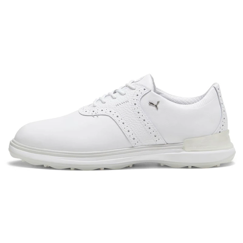 PUMA Men Avant Golf Shoe, PUMA White-ASH Gray-PUMA White, 13 UK