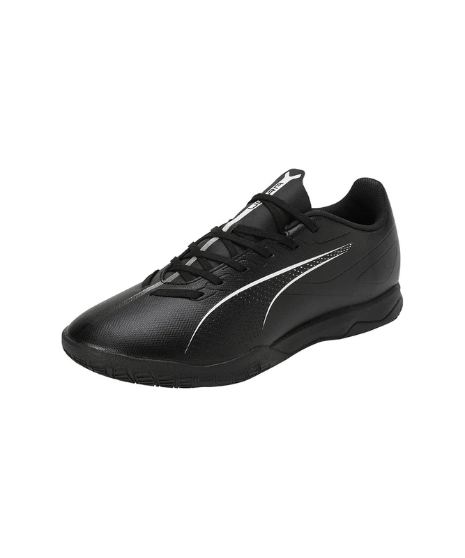 PUMA Unisex Ultra 5 Play IT Soccer Shoe, Black White, 11 UK
