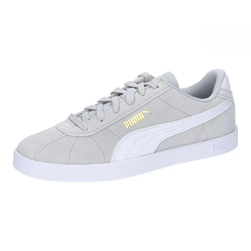 PUMA Unisex Club II Trainers, Glacial Gray-PUMA White-PUMA Gold, 4