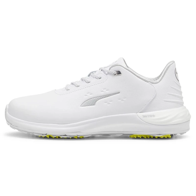 PUMA Men PHANTOMCAT Nitro™ + Golf Shoe, PUMA White-PUMA Silver-ASH Gray, 12 UK