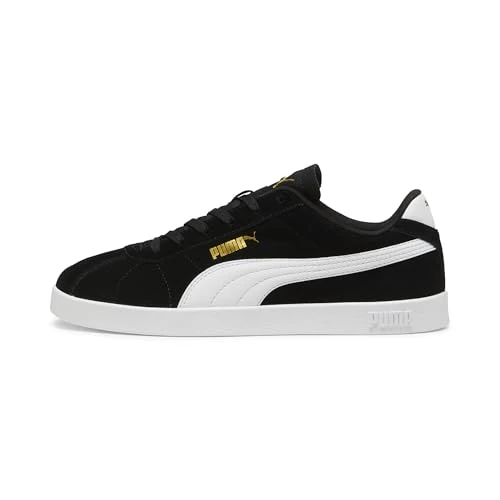PUMA Unisex Club II Trainers, PUMA Black-PUMA White-PUMA Gold, 5.5 UK