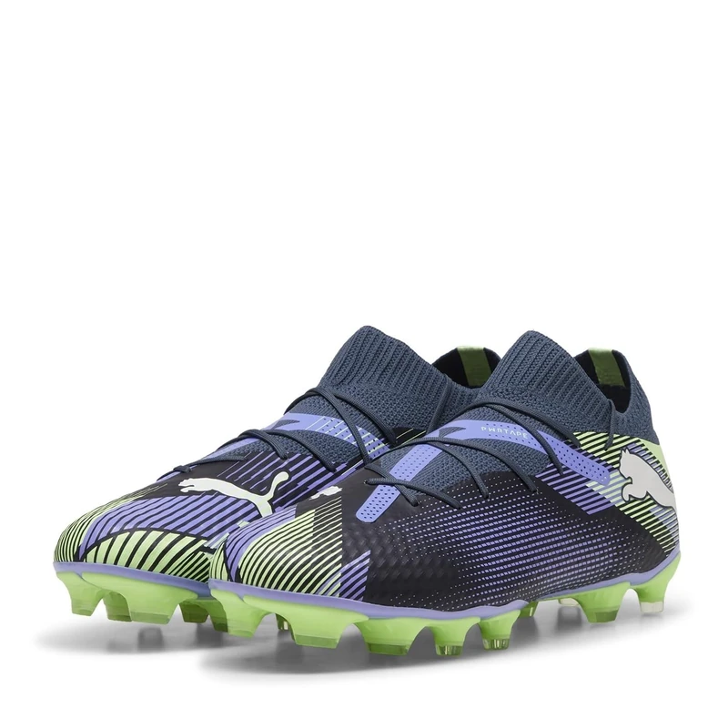 PUMA Unisex Adults Future 7 PRO FG/AG Soccer Shoe, Gray Skies-PUMA White-Fizzy Apple, 10 UK