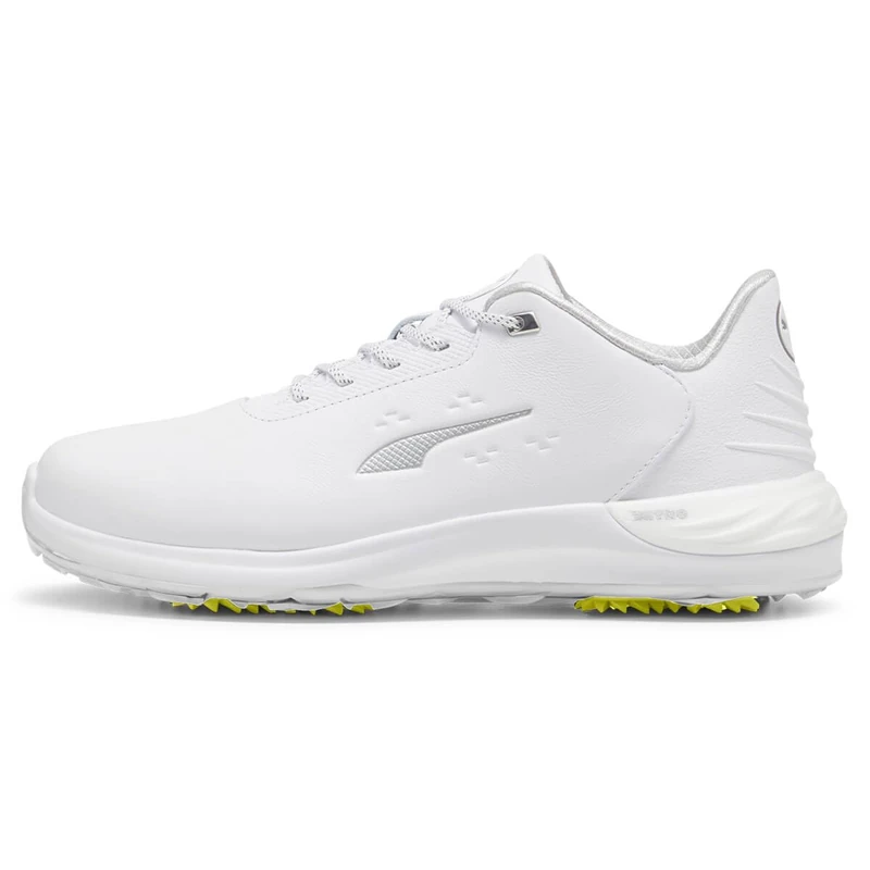 PUMA Men PHANTOMCAT Nitro™ + Golf Shoe, PUMA White-PUMA Silver-ASH Gray, 10 UK