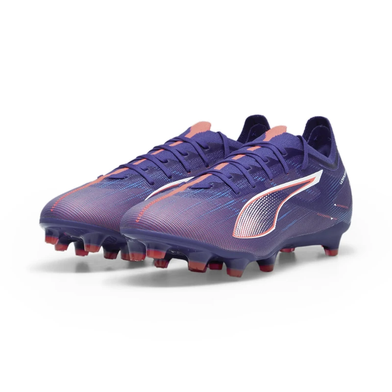 PUMA Unisex Ultra 5 Match Firm Ground/Artifical Ground Football Boots, Lapis Lazuli-PUMA White-Sunset Glow, 4 UK