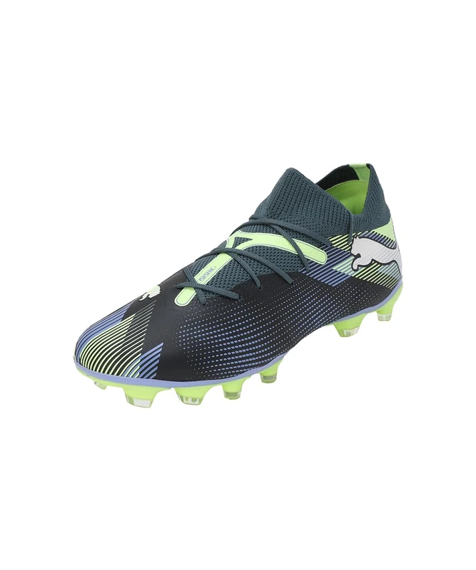 PUMA Women Future 7 Match FG/AG WN's Soccer Shoe, Gray Skies-PUMA White-Fizzy Apple, 5.5 UK
