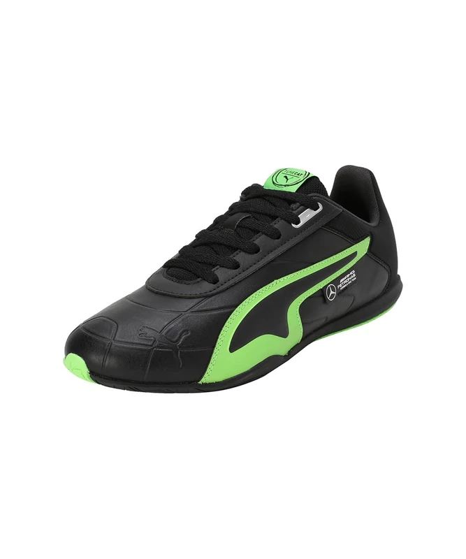 PUMA Unisex MAPF1 Tune CAT Sneaker, Black-Fizzy Green, 5.5 UK