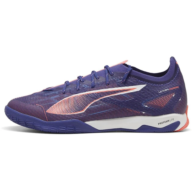 PUMA Unisex Adults Ultra 5 PRO Court Soccer Shoe, Lapis Lazuli-PUMA White-Sunset Glow, 10 UK