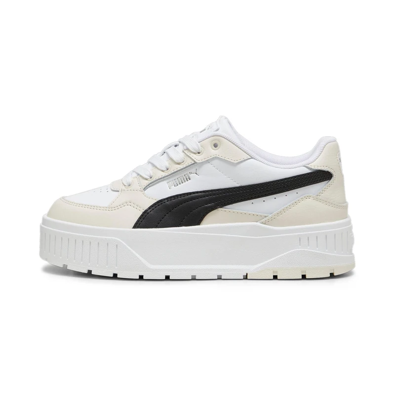 PUMA Women Karmen II Idol Sneaker, PUMA White-PUMA Black-Alpine Snow, 8 UK