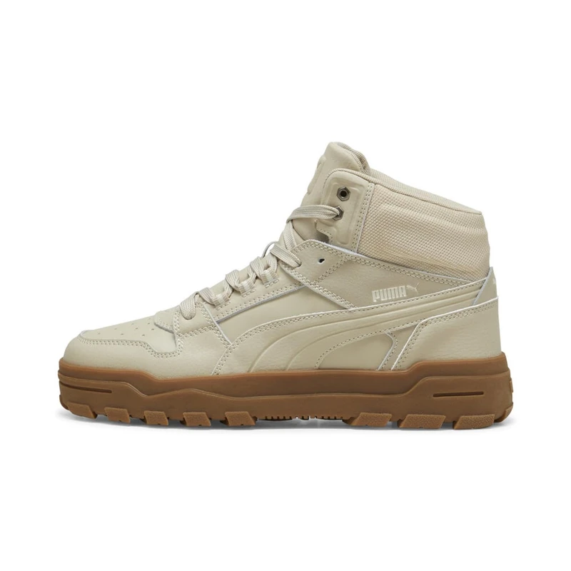 PUMA Unisex Rebound Abrupt Sneaker, Desert DUST-Alpine Snow-Gum, 4 UK