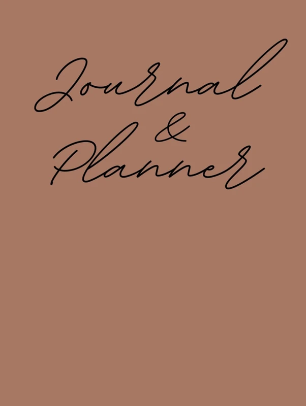 Daily planner and journaling Hard Cover